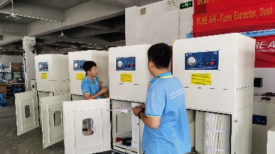 焊接煙霧過濾器-移動(dòng)式煙霧過濾器-執(zhí)信環(huán)保凈化焊接煙塵污染！